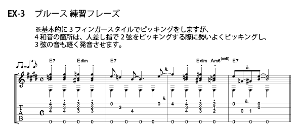 EX-3）E7コ－ドフォームの基本・練習フレーズ
