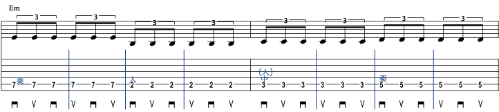 3連符1