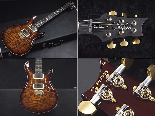 ◆楽器盗難情報◆Paul Reed Smith (PRS) Custom 24 Quilt 10 Top Black Gold Burst |静岡県浜松市