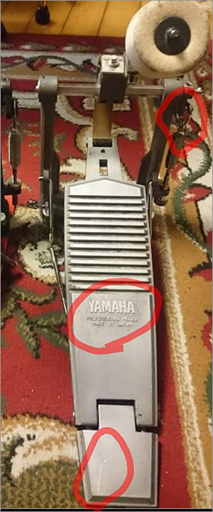 ◆楽器盗難情報◆ Gretsch GAS-0514-VC (スネア) / YAMAHA FP720 (ペダル)｜東京都新宿区